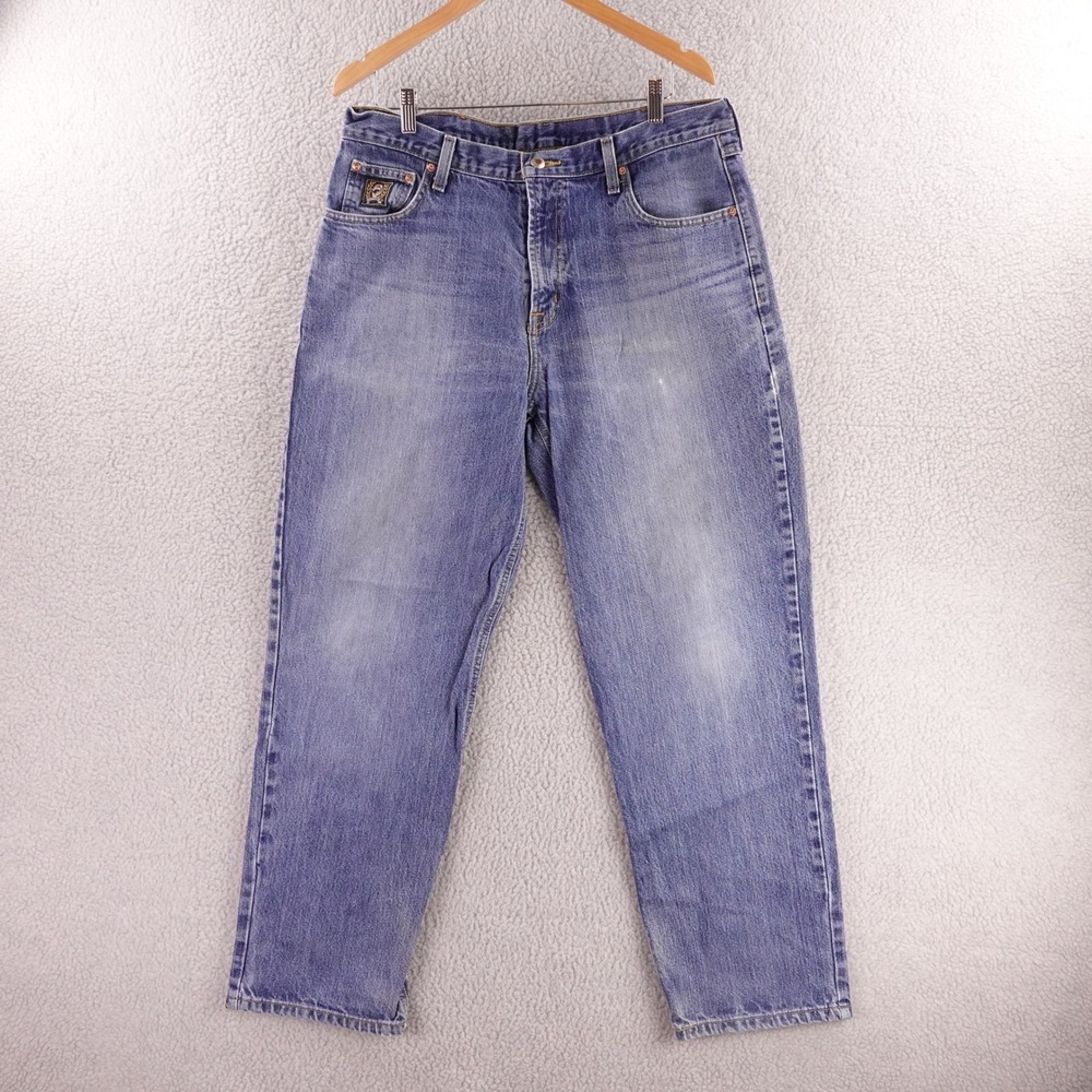 Cinch Green Label Men Relaxed Fit Straight Leg Denim Jeans Blue 36x32 MB90833002